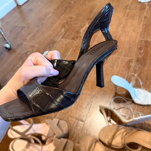 Designer Shoe Lot Bundle Size 11 Schutz Steve Madden Sam Edelman Heel Mules - Picture 4 of 5